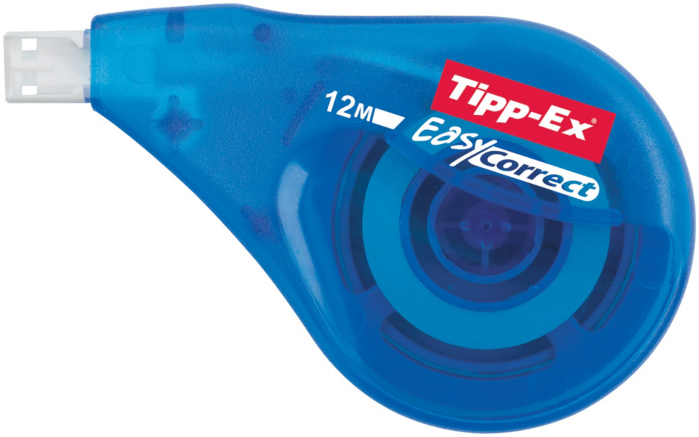 Tipp-Ex Roller de correction à dépose latérale Easy Correct 4,2mm x 12m Bleu translucide