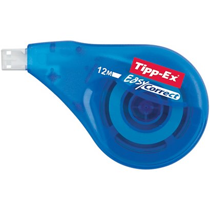 Tipp-Ex Roller de correction à dépose latérale Easy Correct 4,2mm x 12m Bleu translucide - 1