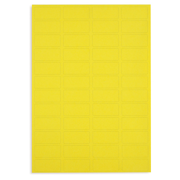 Étiquette adhésive amovible couleur 99,1x38,1 mm - 1