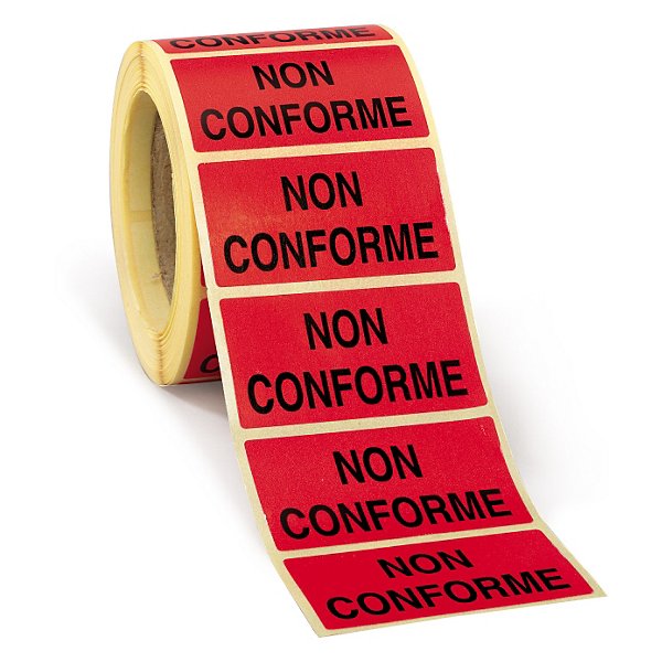 Étiquette adhésive amovible imprimée pour gestion stock - 2