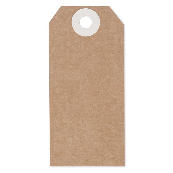 Étiquette américaine en kraft sans attache 100x51 mm - 2