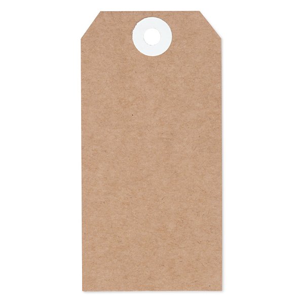 Étiquette américaine en kraft sans attache 125x63 mm - 4