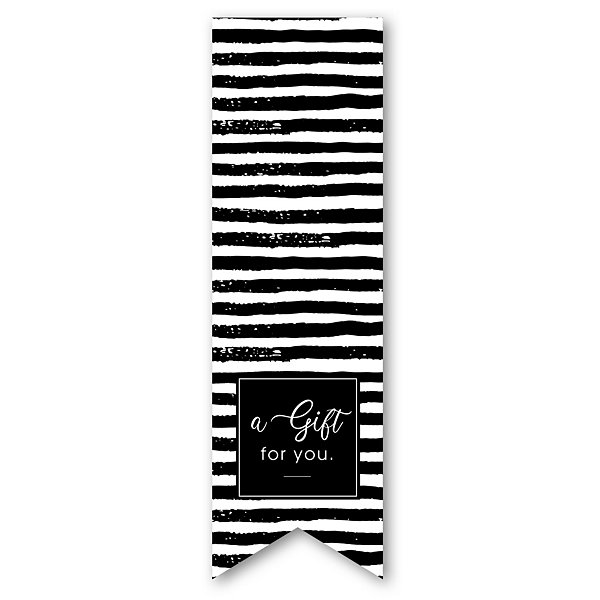Étiquette cadeau rectangulaire anglais "A gift" - 3