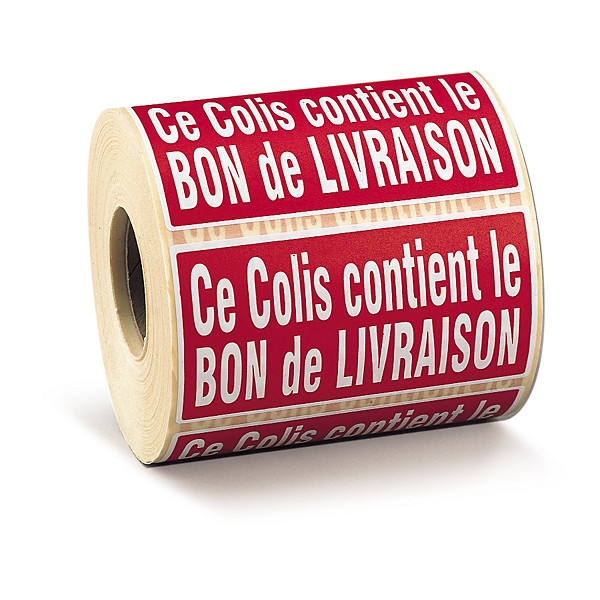 Étiquette d'expédition Ce colis contient le bon de livraison - 1