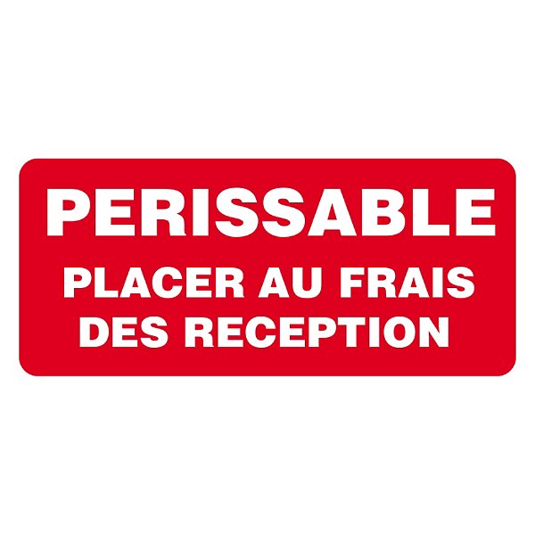Étiquette d’expédition Périssable 80 x 35 mm - 2