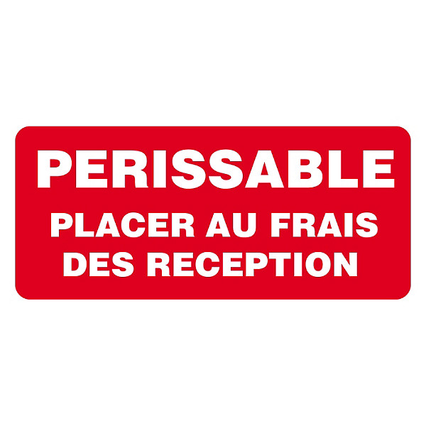 Étiquette d’expédition Périssable 80 x 35 mm - 1