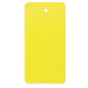 Étiquette industrielle PVC jaune sans attache