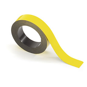 Étiquette magnétique jaune en rouleau