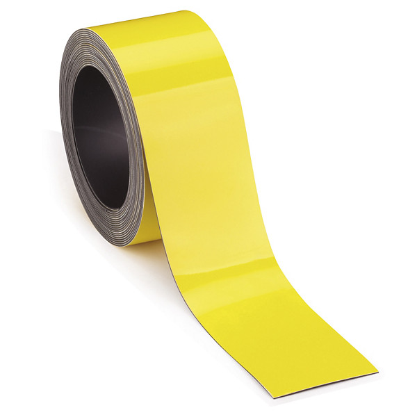 Étiquette magnétique en rouleau jaune 15 mm x5 m - 1