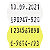 Étiquette pour pince à étiqueter JUDO fluo jaune 26x16 mm - 2