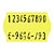 Étiquette pour pince à étiqueter JUDO fluo jaune 26x16 mm - 1