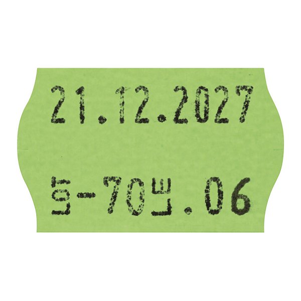 Étiquette pour pince à étiqueter JUDO fluo vert 26x16 mm - 3