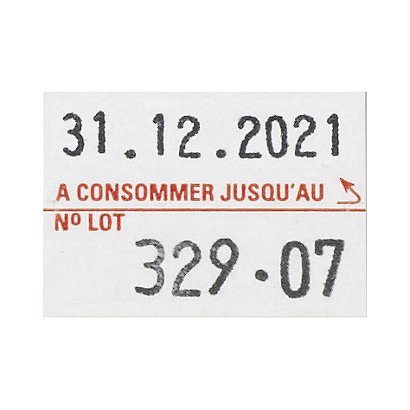 Étiquette pour pince à étiqueter PBDUO20 blanc 23x16 mm - 1