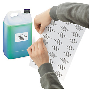 Étiquette en polyester blanc mat Étiquette en polyester blanc mat