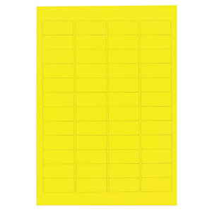 Étiquette en polyester jaune