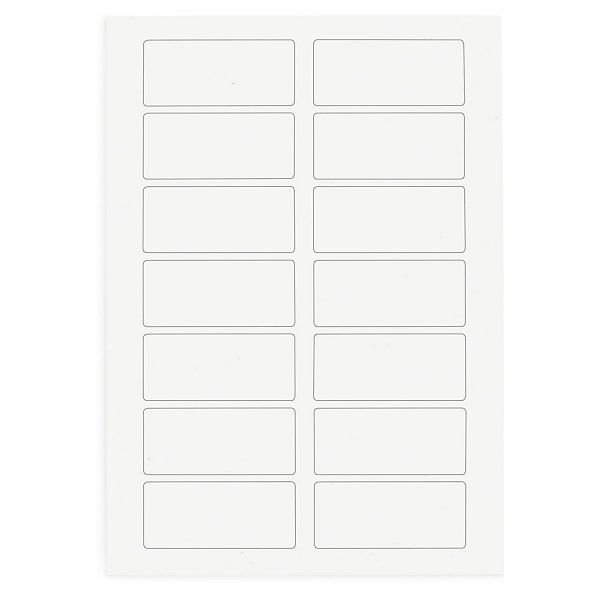 Étiquette de présentation polyester transparent brillant 99,1x67,7 mm - 2