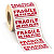 Étiquettes d'expédition imprimées Fragile - 15