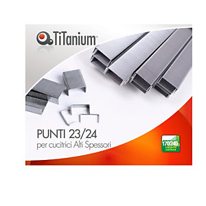 TITANIUM Punti metallici 23/24  - conf. 1000 pezzi