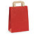 Tmavé Kraftové tašky červené 220x280x100 mm | RAJA® - 1