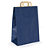 Tmavé kraftové tašky modré 450x480x170 mm | RAJA - 1