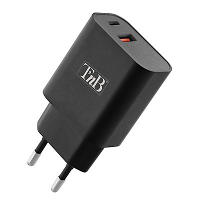 TNB Chargeur secteur USB-A et USB-C Quick Charge Power Delivery 30W - Noir - 1