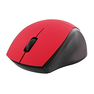 TNB Miny Ratón óptico inalámbrico, ambidiestro, 3 botones y rueda de desplazamiento, 1.000 dpi, nano receptor USB-A, rojo, MM240RD TNB Miny Ratón óptico inalámbrico, ambidiestro, 3 botones y rueda de desplazamiento, 1.000 dpi, nano receptor USB-A, rojo, MM240RD