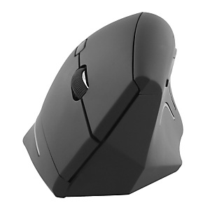 TNB Vertical Ergo Ratón óptico inalambrico, ergonómico vertical para diestros, 6 botones y rueda de desplazamiento, 800/1.200/1.600 dpi, negro, MWERGOVBT TNB Vertical Ergo Ratón óptico inalambrico, ergonómico vertical para diestros, 6 botones y rueda de desplazamiento, 800/1.200/1.600 dpi, negro, MWERGOVBT