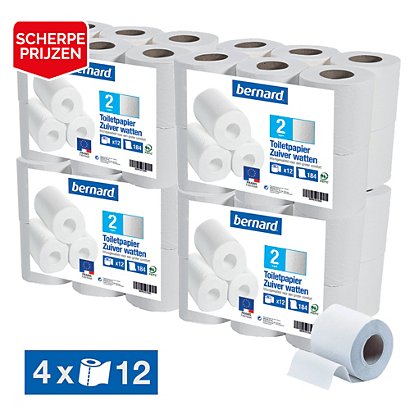 Toiletpapier Bernard 2-laags, set van 48 rollen - 1