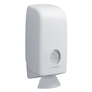 Toiletpapier dispenser Aquarius ABS wit voor pakjes