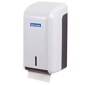 Toiletpapier dispenser Bernard Maxi ABS wit en grijs voor pakjes
