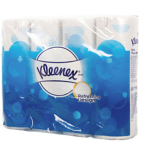 Toiletpapier Kleenex 210, 96 rollen, 100% gerecycleerd Toiletpapier Kleenex 210, 96 rollen, 100% gerecycleerd