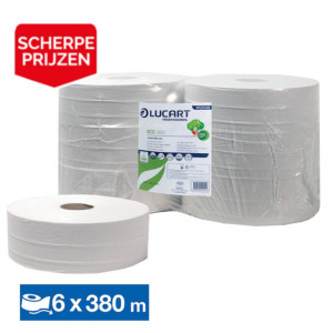 Toiletpapier Lucart comfort, set van 6 maxi rollen