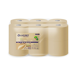 Toiletpapier Lucart EcoNatural L-One, set van 12 mini rollen Toiletpapier Lucart EcoNatural L-One, set van 12 mini rollen