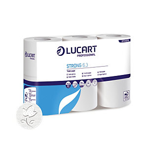 Toiletpapier Lucart pure cellulose 3-laags, 96 rollen
