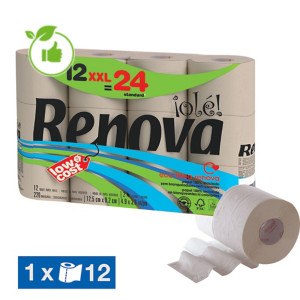 Toiletpapier Renova Olé XXL 2-laags, set van 12 rollen