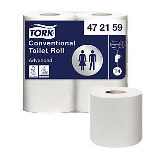 Toiletpapier Tork Advanced 2-laags, set van 48 rollen