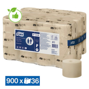 Toiletpapier Tork Natural Mid-size Advanced T7 2-laags, set van 36 rollen