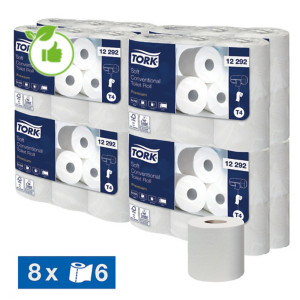 Toiletpapier Tork Premium T4 2-laags, set van 48 rollen