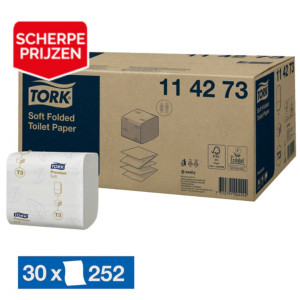 Toiletpapier Tork Premium Zacht 252 vellen, set van 30 pakjes
