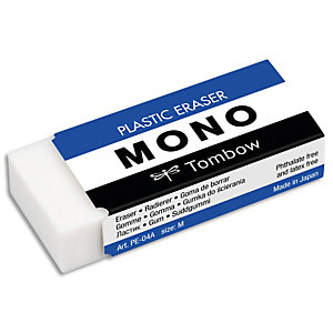 TOMBOW Gomme MONO M 19g souple pour un résultat parfait, en PVC, sans phtalates et sans latex