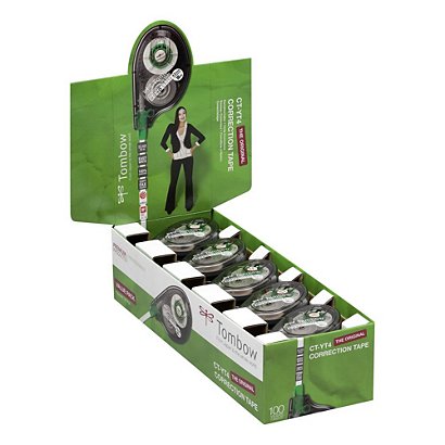 TOMBOW Roller de correction MONO TAPE 4,2mm x 10m Translucide - Pack de 15 + 5 OFFERTS
