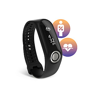 TomTom Touch Body Composition Braccialetto fitness, Nero TomTom Touch Body Composition Braccialetto fitness, Nero