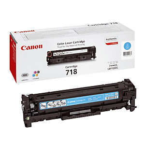 Toner Canon 718 cyan pour imprimantes laser