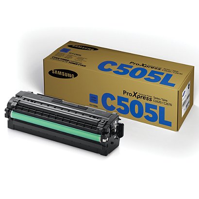 Toner cartridge met grote capaciteit Samsung CLT-C505L cyaan kleur