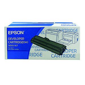 Toner Epson n°S050167 noir pour imprimantes laser