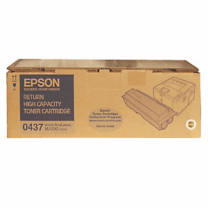 Toner Epson n°S050437 noir haute capacité pour imprimantes laser