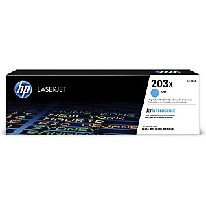 Toner HP 203X cyan pour imprimantes laser