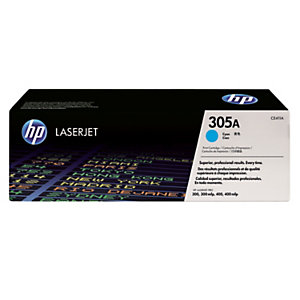 Toner HP 305A cyan pour imprimantes laser