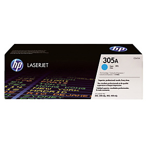 Toner HP 305A cyan pour imprimantes laser Toner HP 305A cyan pour imprimantes laser