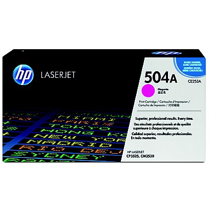 Toner HP 504A magenta pour imprimantes laser